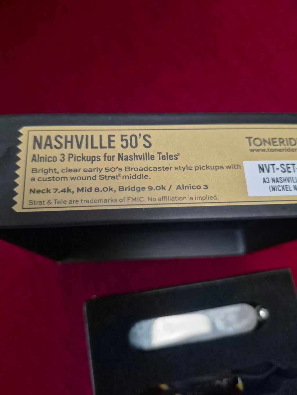 Tonerider Nashville 50s Bridge and Neck Pickup set (Middle pickup not included)