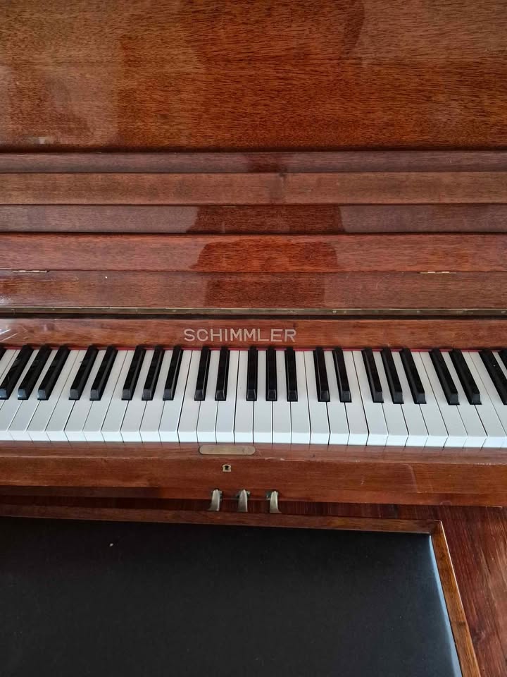 Schimmler upright piano and stool