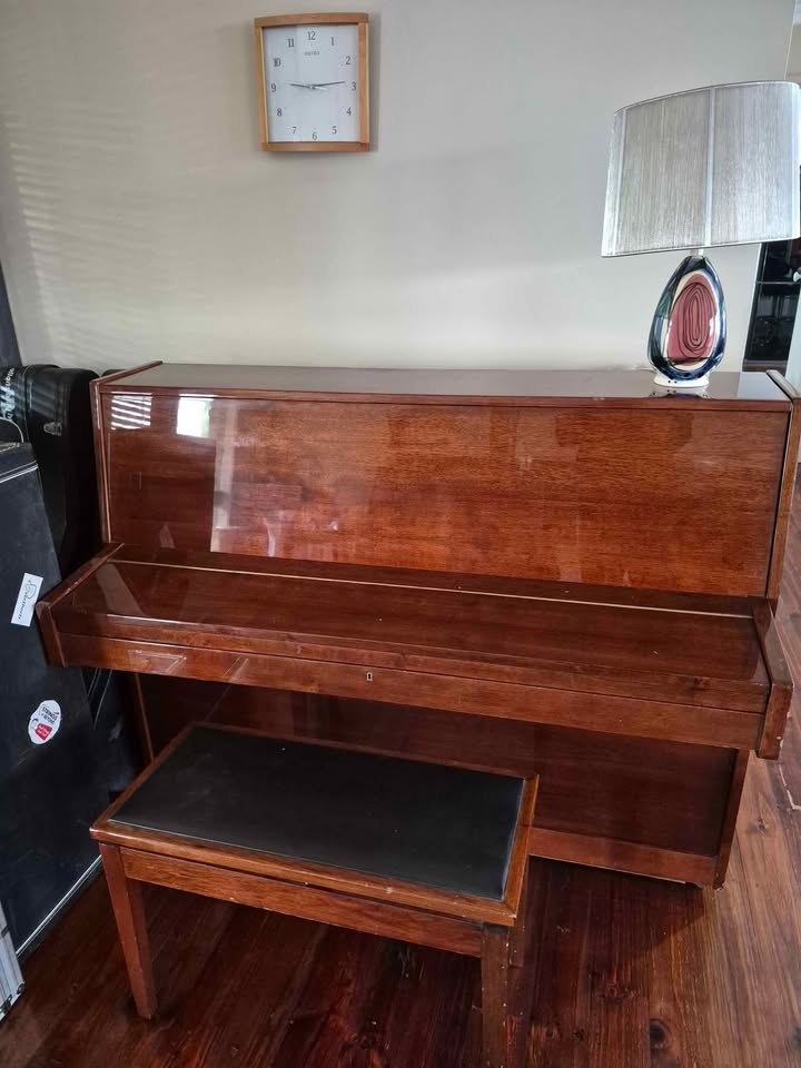 Schimmler upright piano and stool