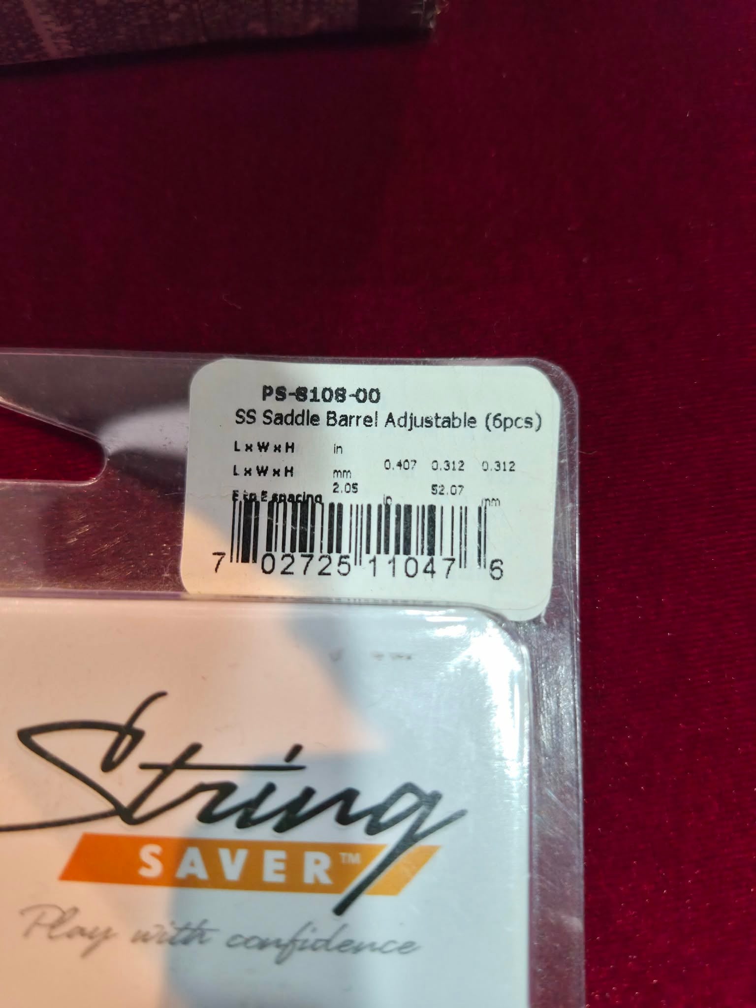 Graphtech String Saver Saddles for Mustang, Jazzmaster Style Guitars -New old stock