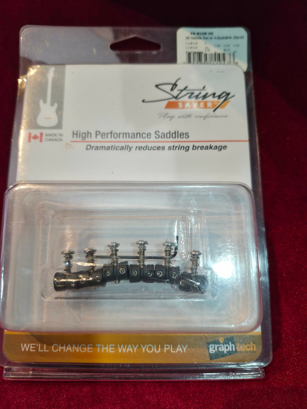 Graphtech String Saver Saddles for Mustang, Jazzmaster Style Guitars -New old stock