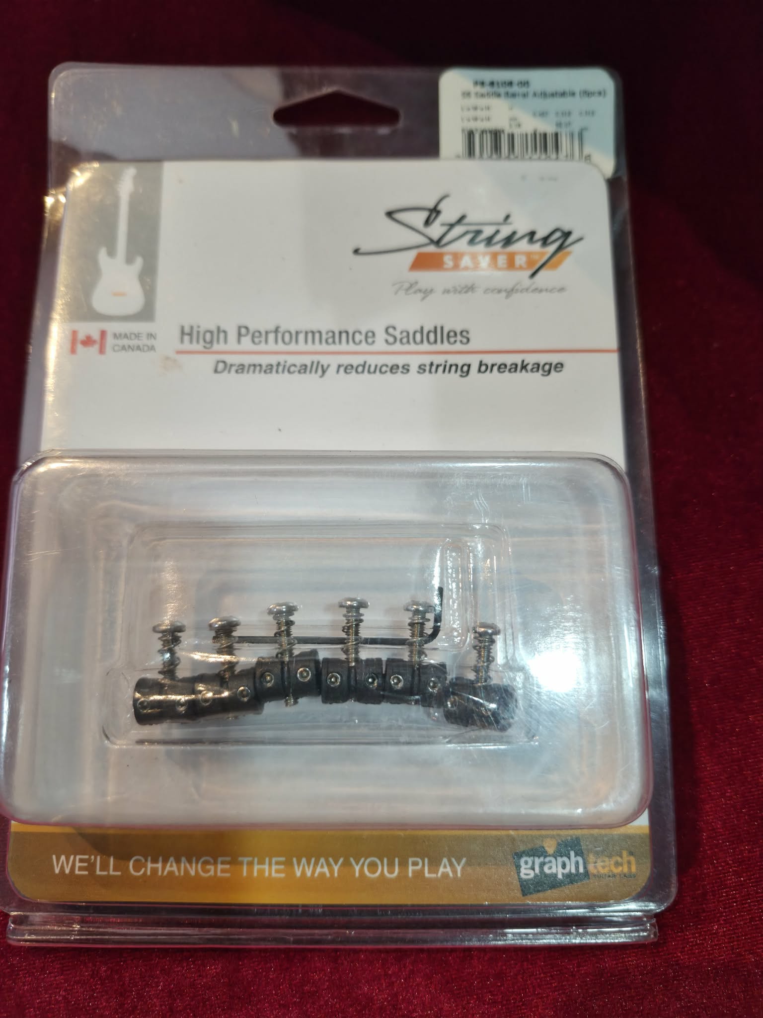Graphtech String Saver Saddles for Mustang, Jazzmaster Style Guitars -New old stock