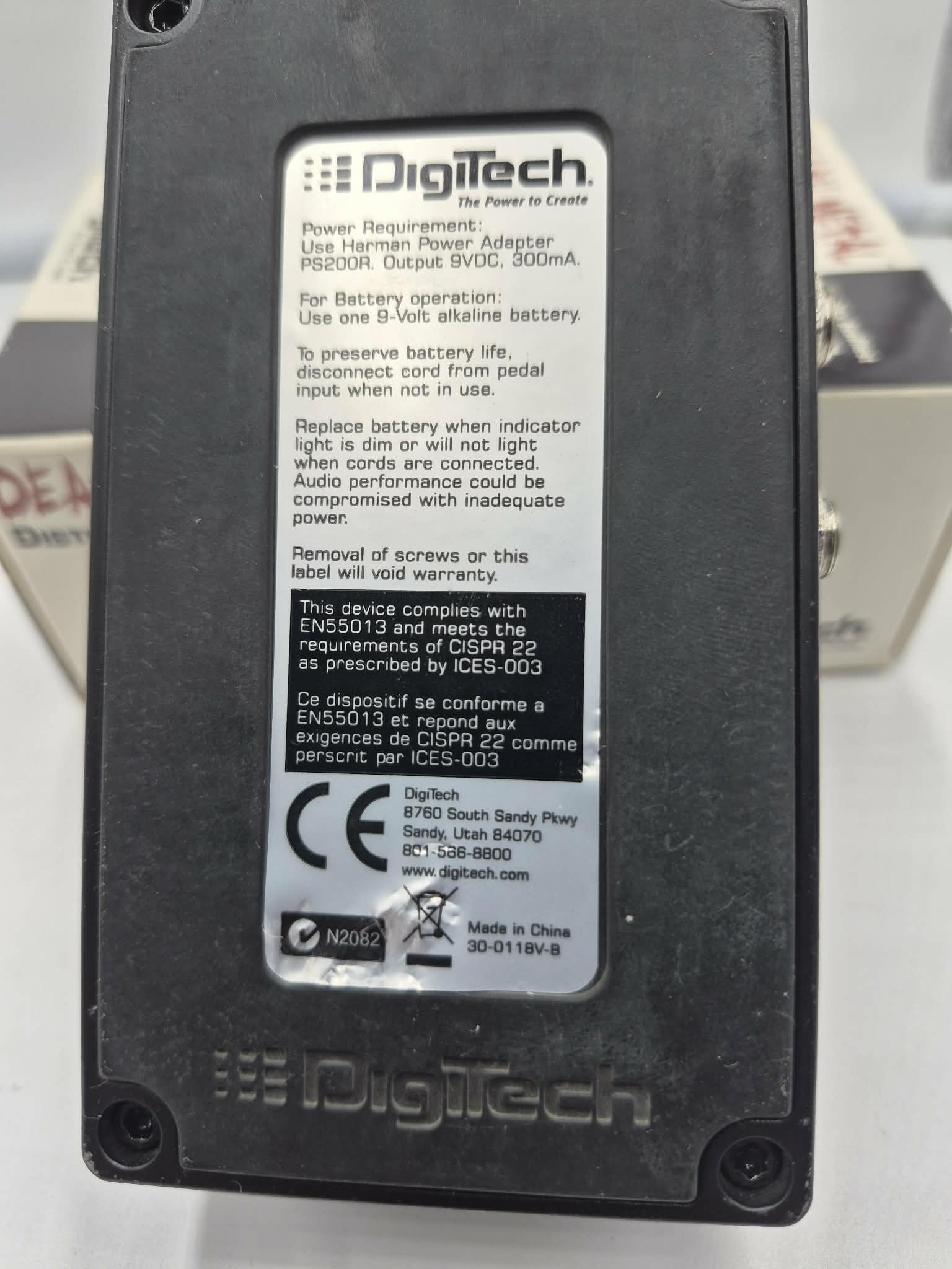 DigiTech Death Metal Distortion Guitar Pedal